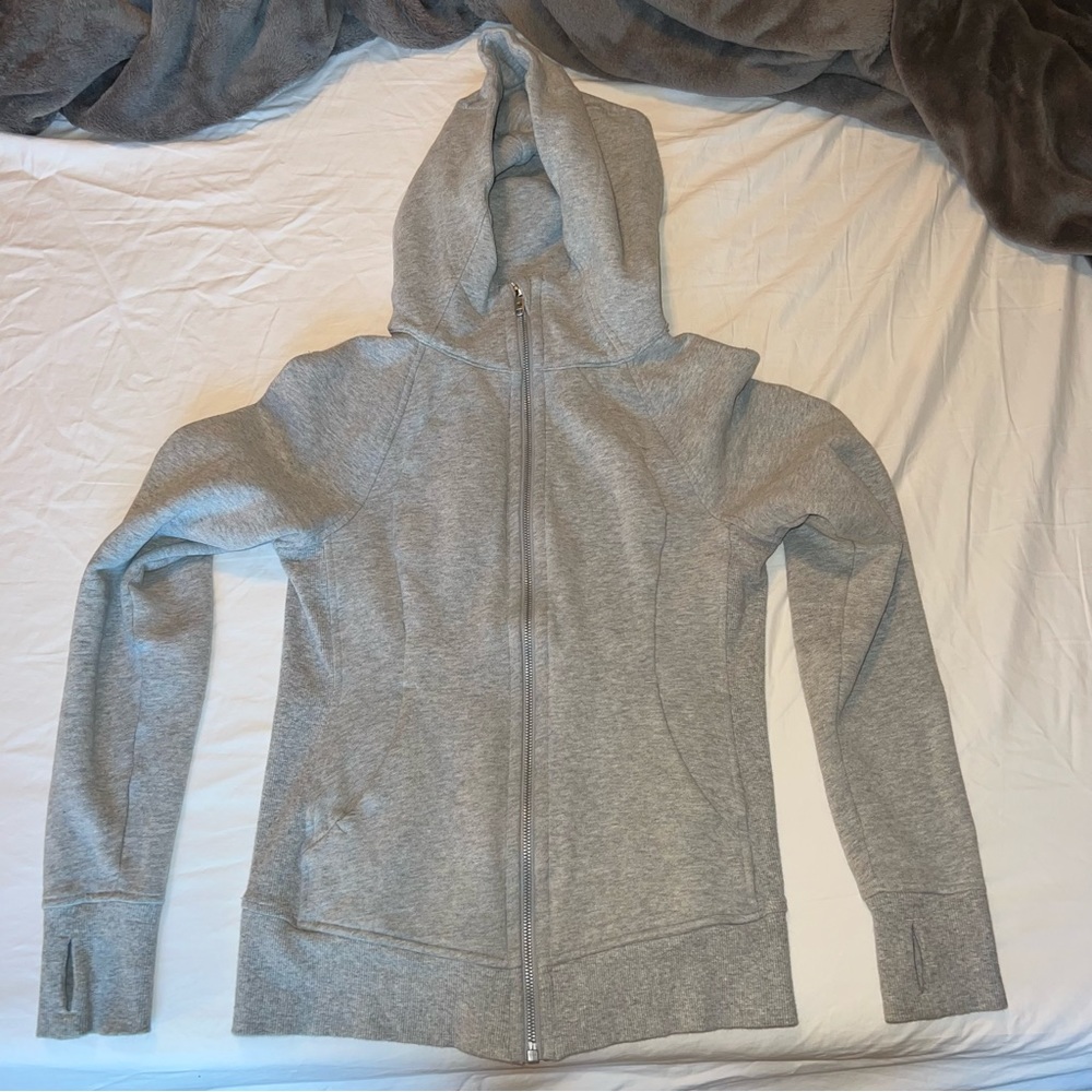 Size 4 Grey Lululemon Scuba Jacket